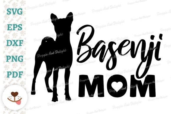 Basenji Dog Mom Svg Png Design Graphics and Crafts