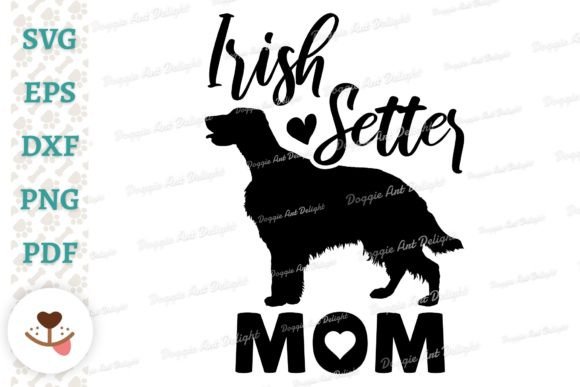 Irish Setter Mom Design, Dog Mom Svg Png Graphics and Crafts Review