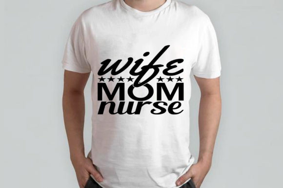 Keychain Svg Design, Wife Mom Nurse Graphics and T-Shirt Designs