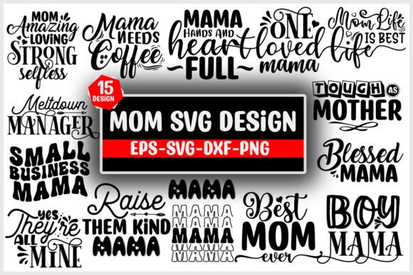 Mom Svg Design Bundle Ma Mama Mammy Graphics and Crafts Review