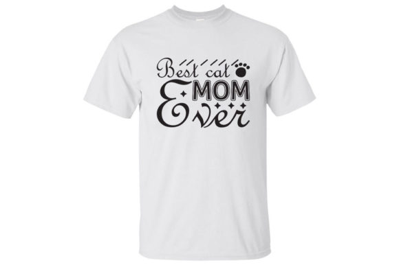 Mother's Day Svg Design, Best Cat Mom Ev