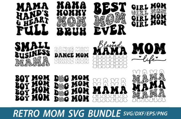 Retro Mom Svg Bundle Graphics and Crafts Review